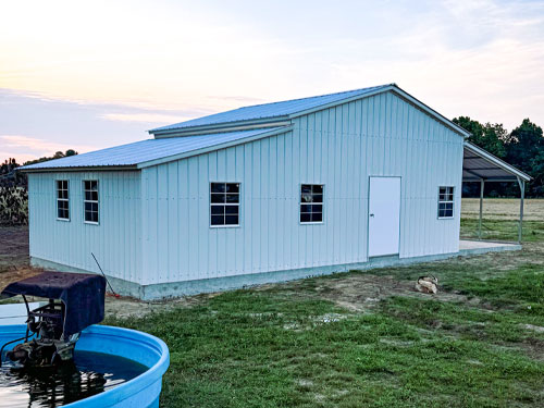 barn and shed metal building steel stormor middle ga