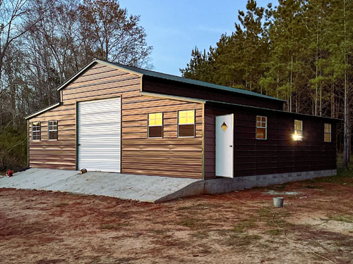 garage barn metal building stormor middle georgia